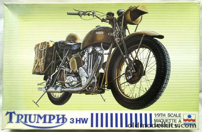 ESCI 1/9 Triumph 3HW Motorcycle, 7004 plastic model kit